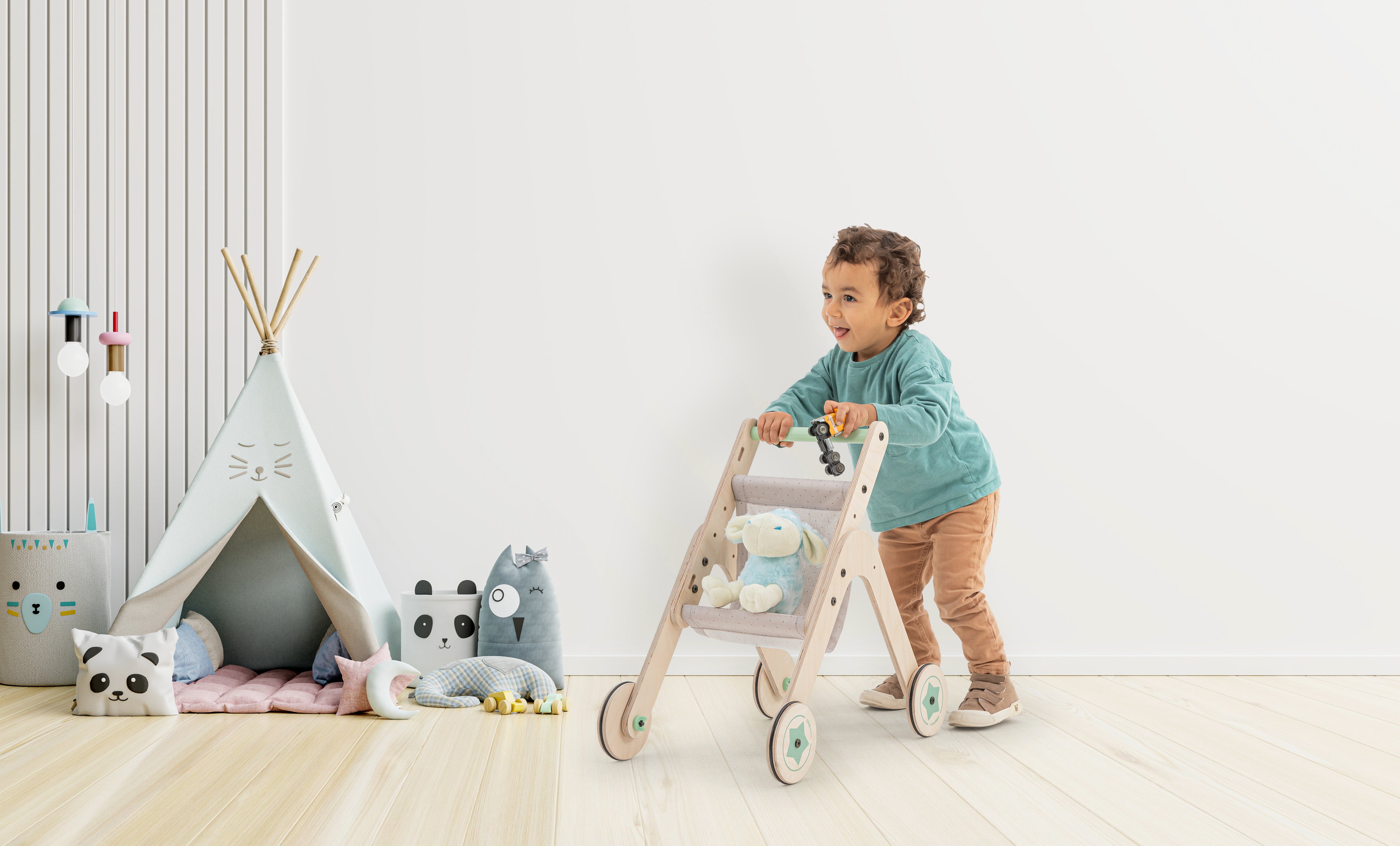 MamaToyz Trio Stroller