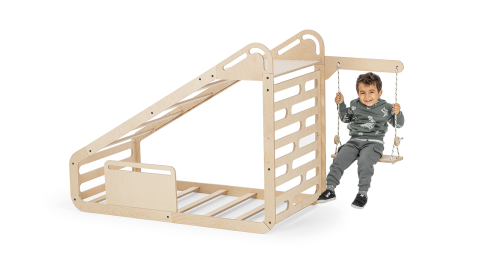 MamaToyz Montessori Mini Sleepy Tisch + Tafel + Schaukel