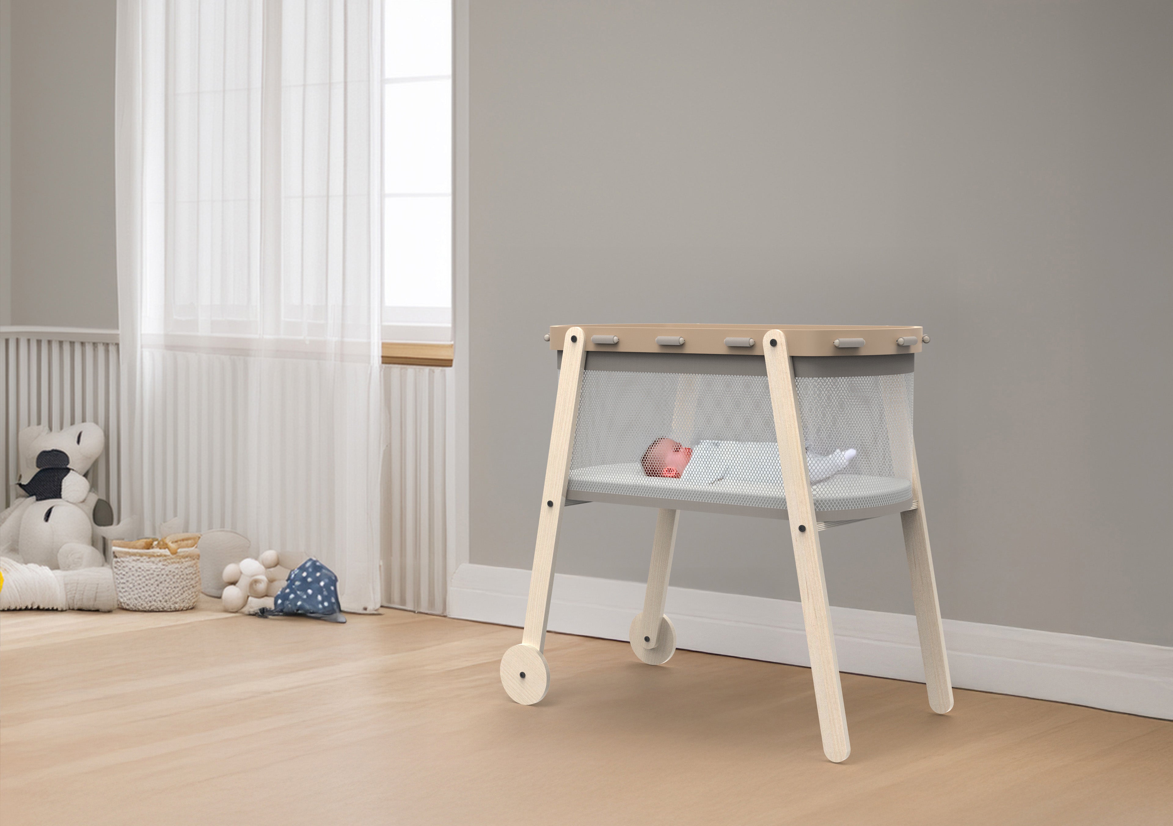 MamaToyz Ninny Bedside Crib