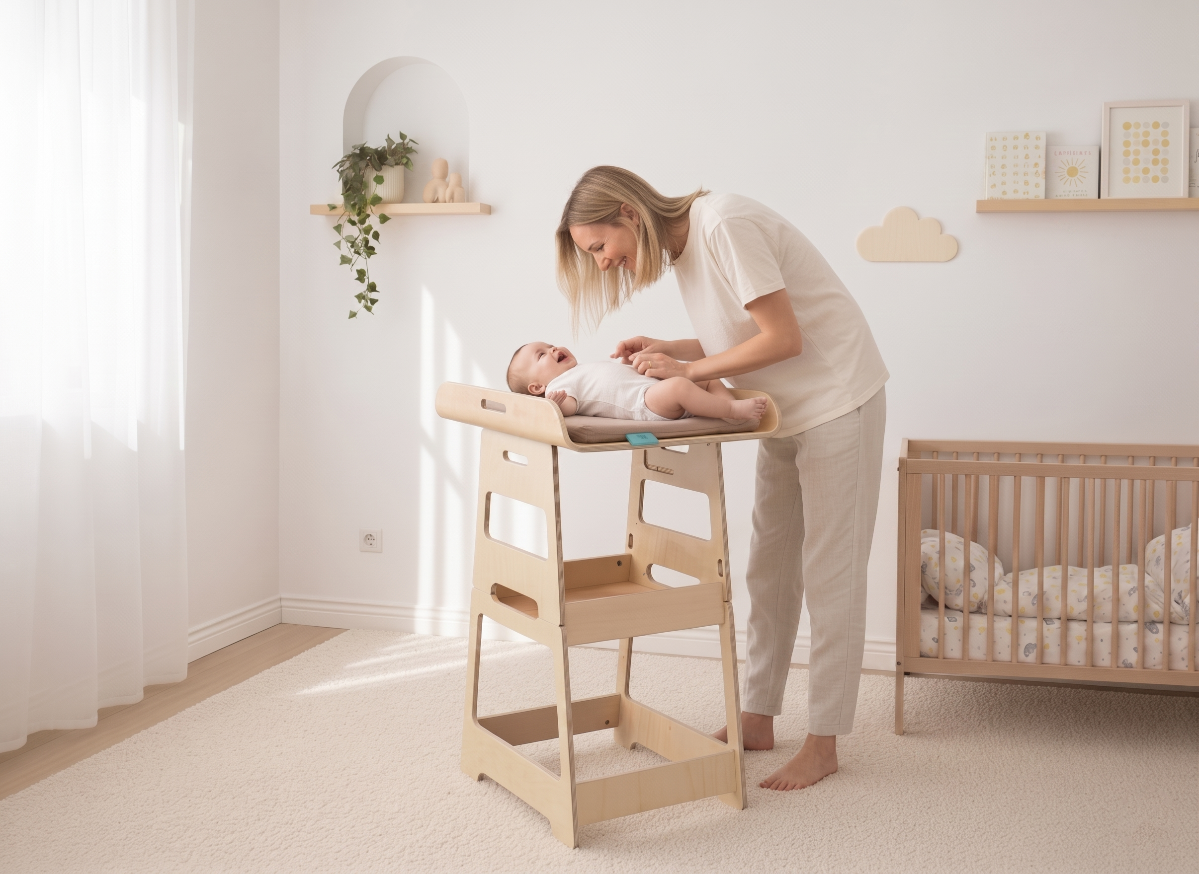 MamaToyz Changy Table Bend Natural