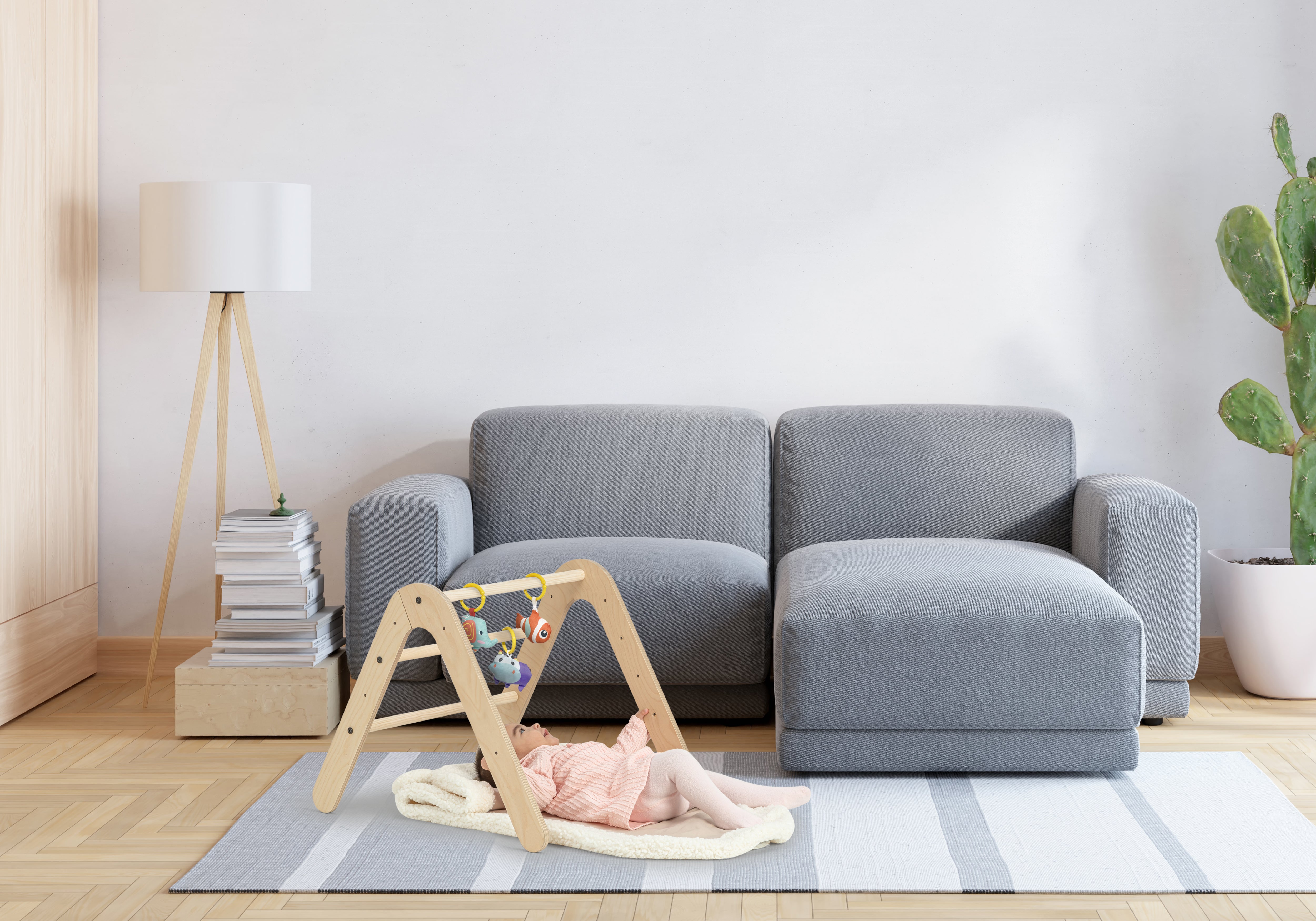 MamaToyz Gimy Baby Gym and Bookshelf