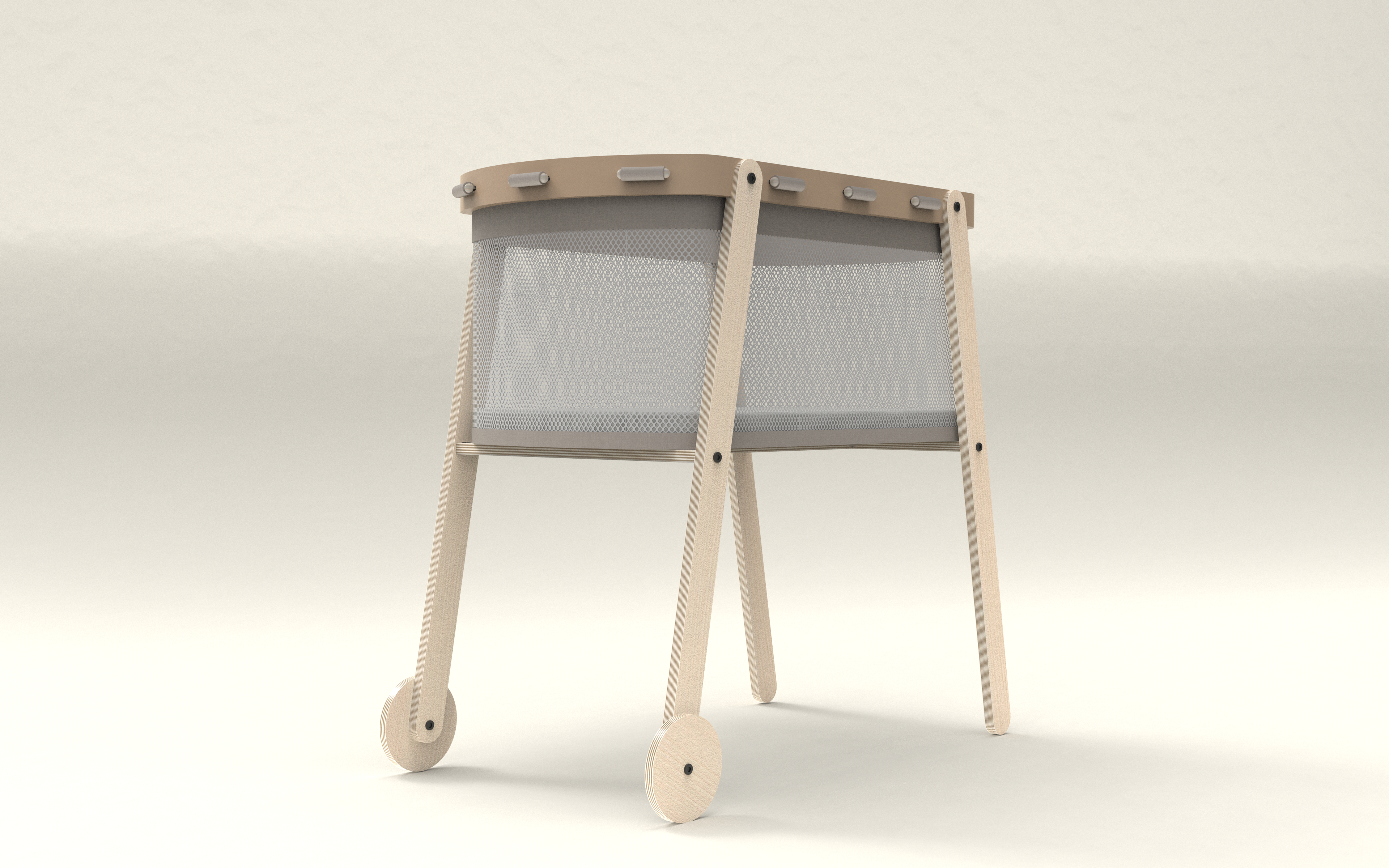MamaToyz Ninny Bedside Crib